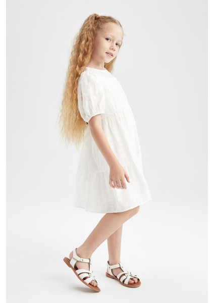 Kız Çocuk Kısa Kollu Şifon Elbise Y9149A622HS fiyatları