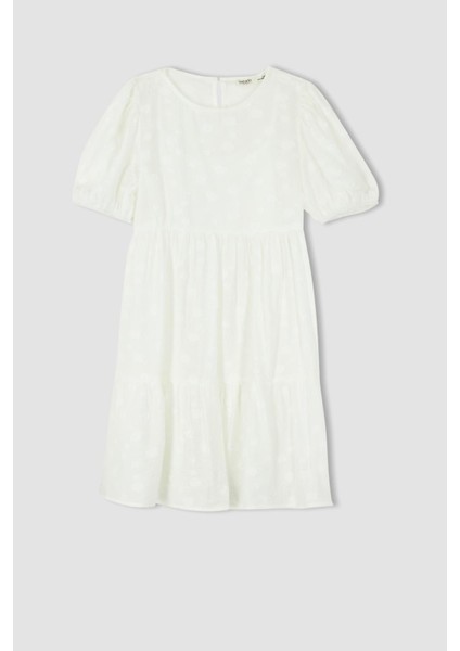 Kız Çocuk Kısa Kollu Şifon Elbise Y9149A622HS indirimleri