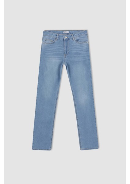 Carmela Straight Fit Normal Bel Boru Paça Jean %100 Pamuk Pantolon X3827AZ22SM indirimleri