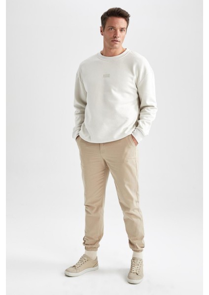 Boxy Fit Bisiklet Yaka Sweatshirt X8282AZ22AU