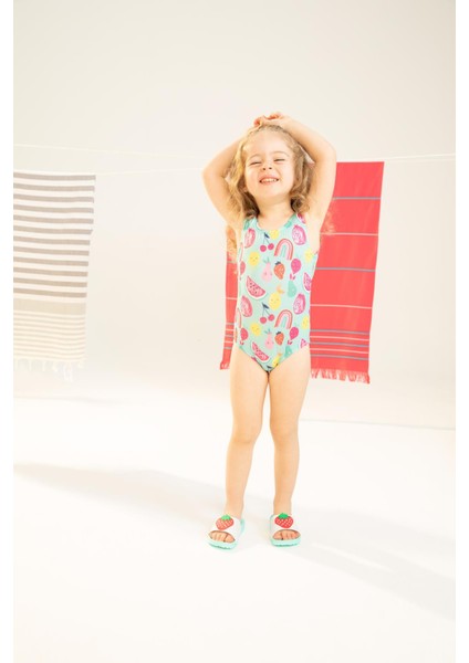 Kız Bebek Meyve Desenli Mayo W8243A222SM fiyatları