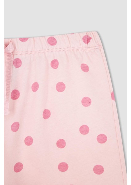 Kız Çocuk Pamuklu Kısa Kollu Şort Pijama Takım W6903A622SM
