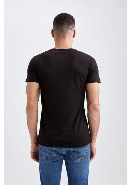 Slim Fit Bisiklet Yaka Premium Kalite Basic Tişört M6606AZ22AU