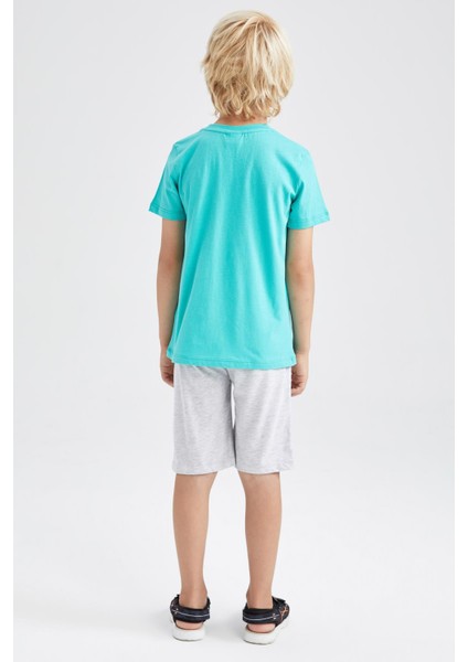 Erkek Çocuk Baskılı Kısa Kollu Tişört Şort 2'li Takım Y9127A622HS indirimleri