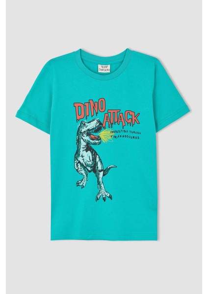 Erkek Çocuk Baskılı Kısa Kollu Tişört Şort 2'li Takım Y9127A622HS