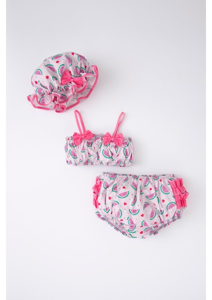 Kız Bebek Meyve Desenli 2'li Takım Y9364A222SM