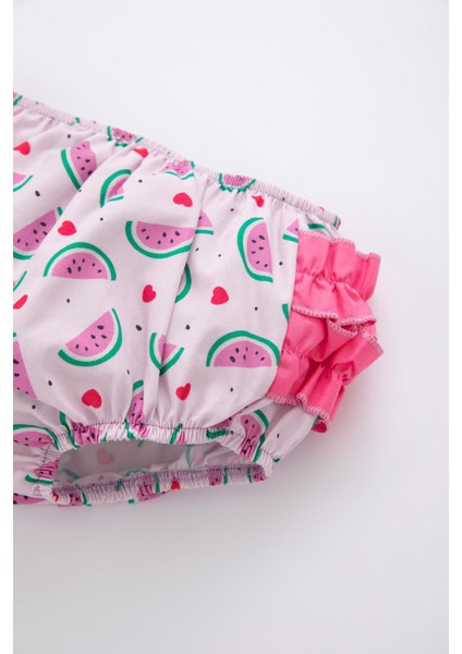 Kız Bebek Meyve Desenli 2'li Takım Y9364A222SM