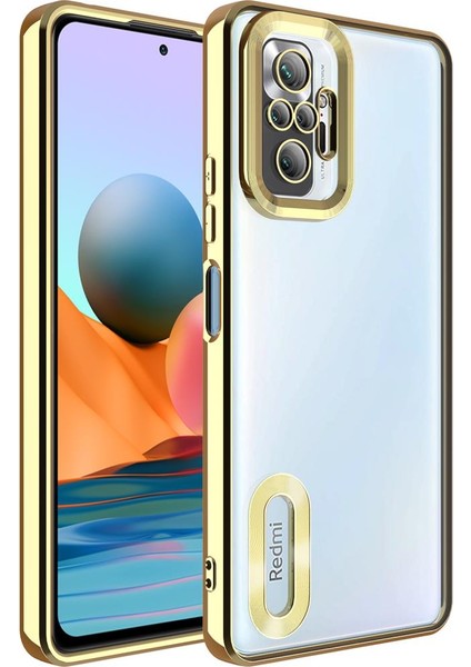 Xiaomi Redmi Note 10 Pro Kılıf Kamera Korumalı Logo Gösteren Omega Kapak