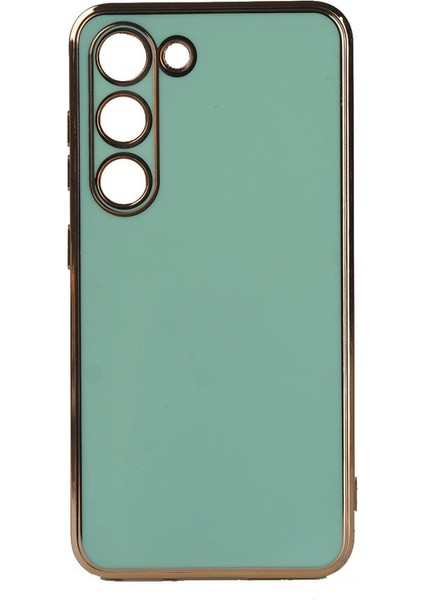 Samsung Galaxy S23 Plus Kılıf Kenarı Gold Renkli Bark Kapak
