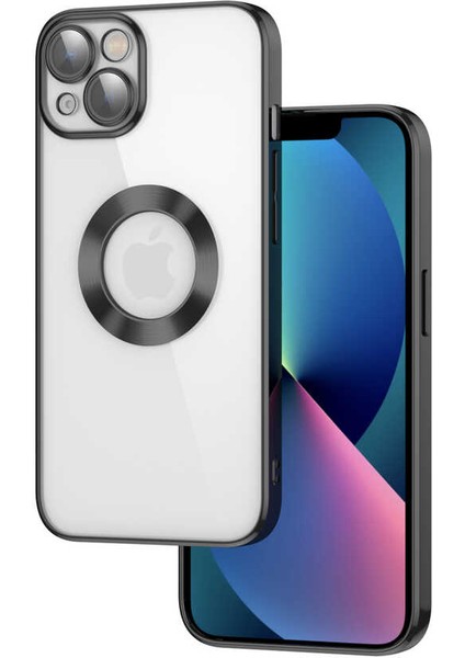 Apple iPhone 13 Kılıf Kamera Korumalı Logo Gösteren Omega Kapak
