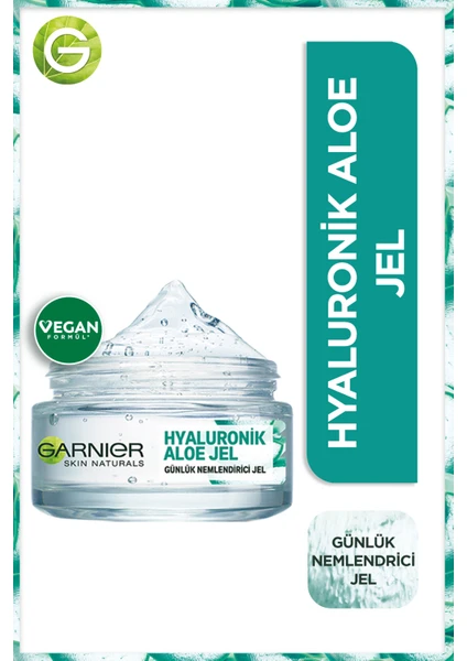 Yüz Nemlendirici Hyaluronik Aloe Jel 50ML