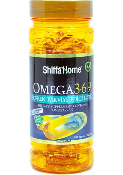 Shiffa Home Omega 3 6 9 Softjel 1000 Mg x 100 Adet