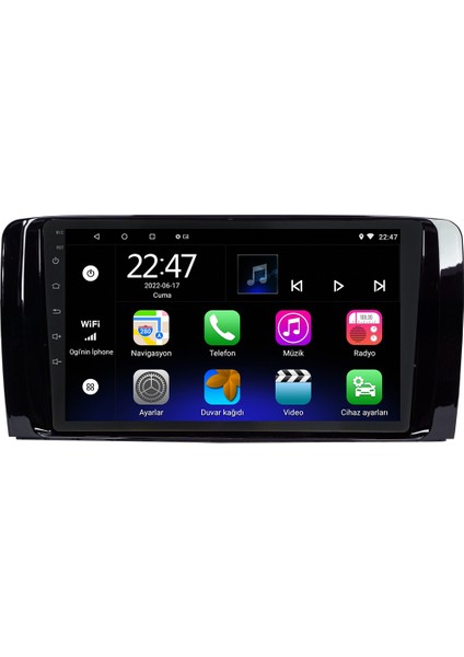 Mercedes R Class Android 12 Kablosuz Carplay Navigasyon Multimedya Ekran Teyp - MY-0609W-