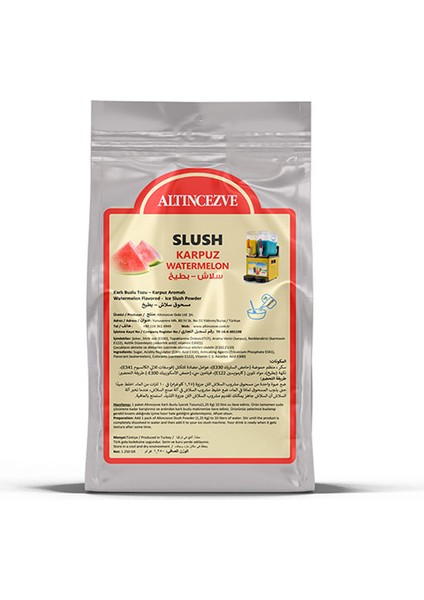 Ice Slush Karlı Buzlu Karlama Tozu Karpuz 1.250 gr 10 L