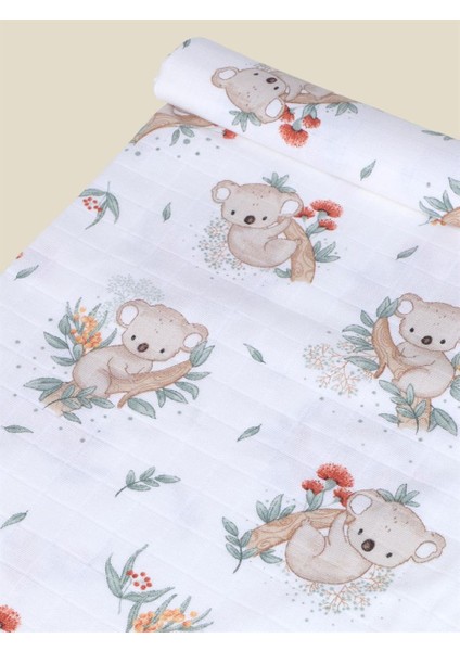 Organik Müslin Bebek Battaniyesi Koala Desenli fiyatları