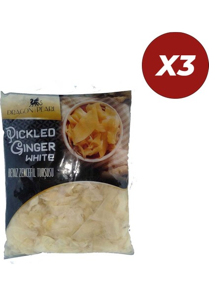 Beyaz Zencefil Turşusu 1,5 kg 3 Adet