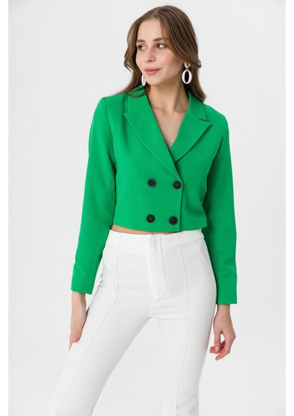 Kadın Kısa Düğme Kapamalı Blazer Ceket fırsatları