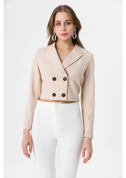 Kadın Kısa Düğme Kapamalı Blazer Ceket fırsatları