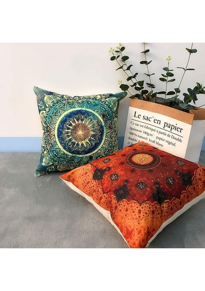 45 x 45 cm Datura Desenli Yastık Kılıfı (Yurt Dışından) modelleri