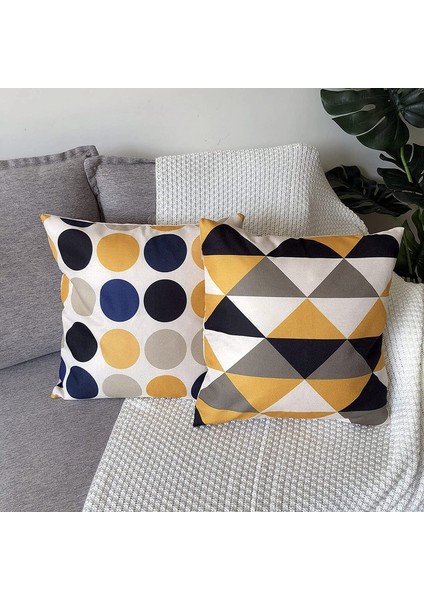 Yastık Kovanı 45X 45CM Geometrik Kafes (Yurt Dışından) indirimleri