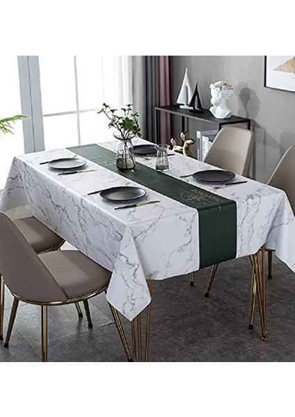 140 x 180 cm Mermer Iplik Pvc Masa Örtüsü (Yurt Dışından) fiyatları