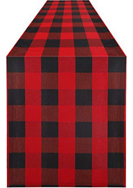 Masa Için Masterr 35X183CM Kırmızı ve Siyah Sırt (Yurt Dışından)