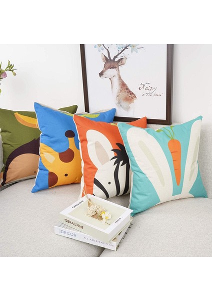 45 x 45 cm Karikatür Evcil Hayvan Yastık Kılıfı (Yurt Dışından)