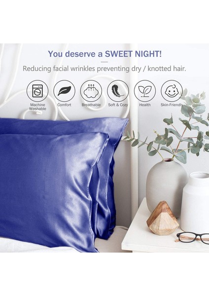 Saten Kapak 51 * 76 cm Lacivert (Yurt Dışından) fiyatları