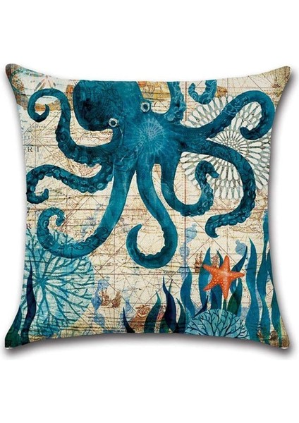 Yastık Kılıfı 45X 45CM Deniz Hayvanı (Yurt Dışından) fiyatları