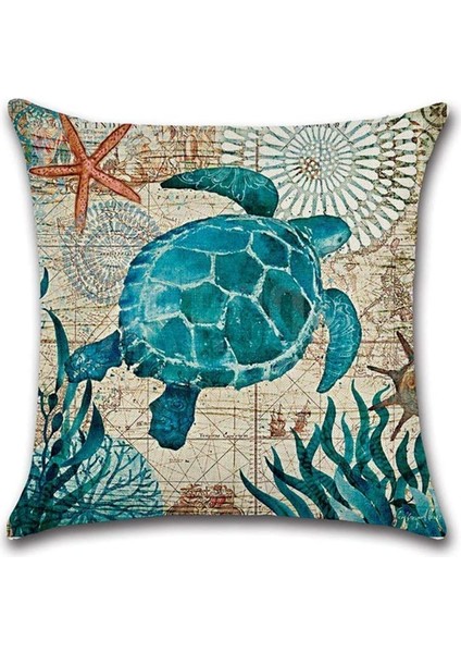 Yastık Kılıfı 45X 45CM Deniz Hayvanı (Yurt Dışından) fırsatları