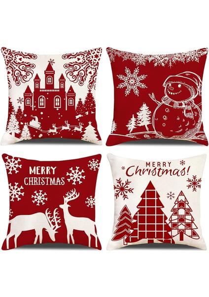 45 x 45 cm Kırmızı Düz Kapak (Yurt Dışından)