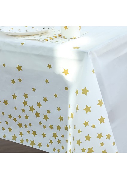 2 Adet Tek Kullanımlık Masa Örtüsü 137 x 274 cm (Yıldız) (Yurt Dışından) fırsatları