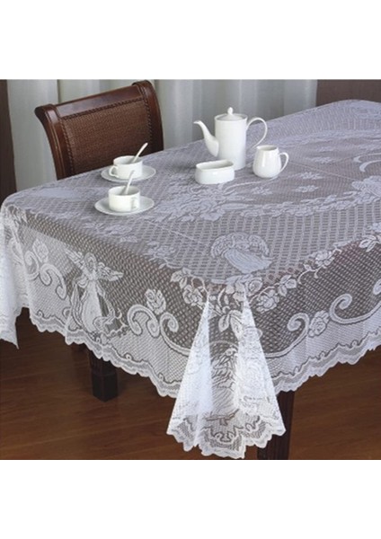 152X228CM Melek Kare Masa Sanatı Dantel Masa Örtüsü (Yurt Dışından)