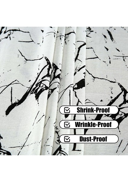 140*220CM Parça Mermer Pamuk Keten Masa Örtüsü (Yurt Dışından) modelleri