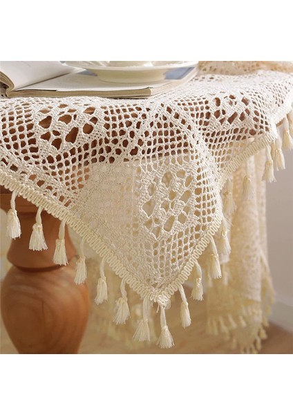 60 x 60CM Yuvarlak Masa Örtüsü Bohem Bej Renkte (Yurt Dışından) fiyatları