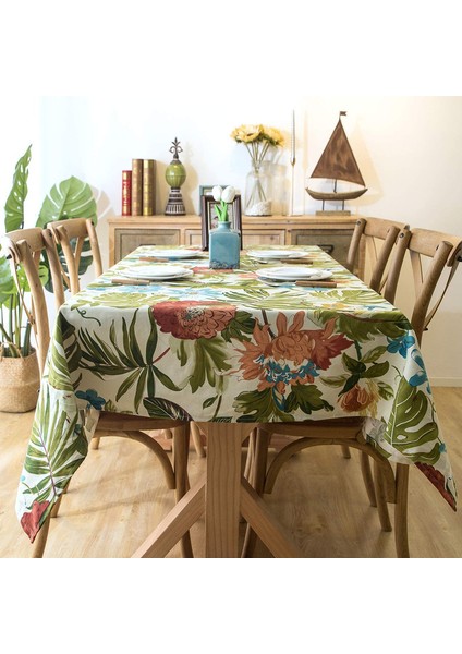 100X140CM Yeşil Kaplumbağa Yaprağı Masa Örtüsü Deseni (Yurt Dışından) fiyatları