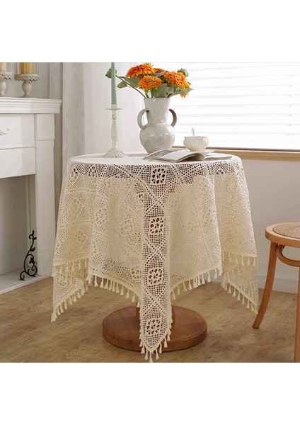 60 x 60CM Yuvarlak Masa Örtüsü Bohem Bej Renkte (Yurt Dışından) indirimleri
