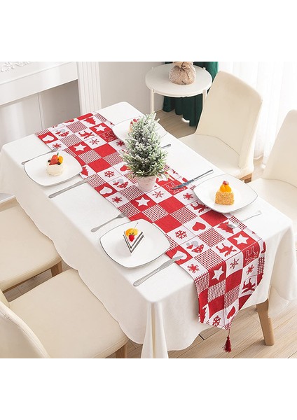 33*180 cm Sanatsal Masa Örtüsü (Kare). (Yurt Dışından)