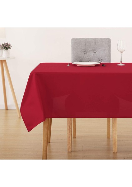 90*90CM Su Geçirmez Masa Örtüsü ( Kırmızısı) (Yurt Dışından)