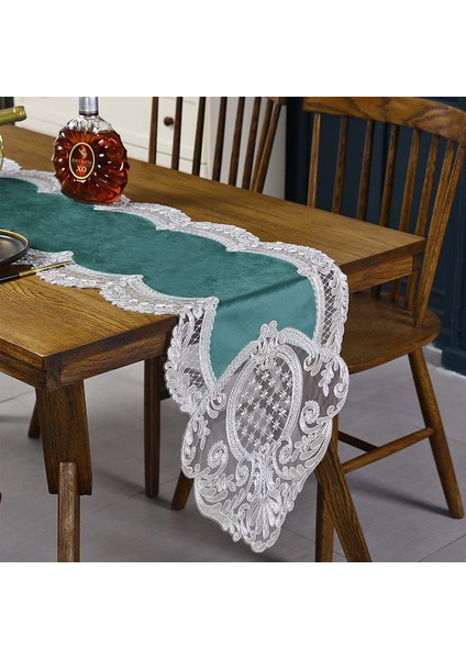 220*40CM Zarif Kadife Masa Örtüsü (Yurt Dışından)