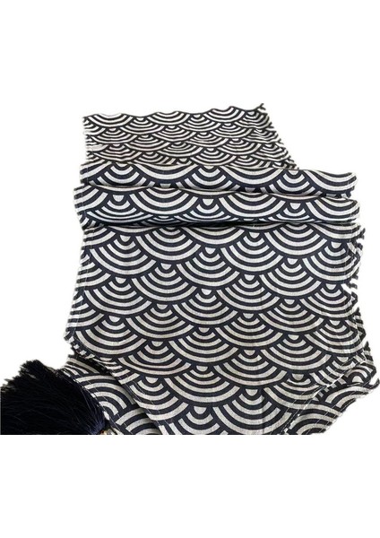 33X200CM Mavi Çizgili Aile Masa Örtüsü (Yurt Dışından) fiyatları