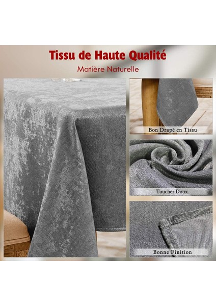 140X180CM Ziyafet Masa Örtüsü (Gri) (Yurt Dışından) indirimleri