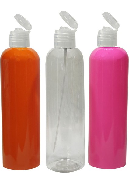 Boş Pet Şişe 400 ml + Kapak Takım 3 Lü