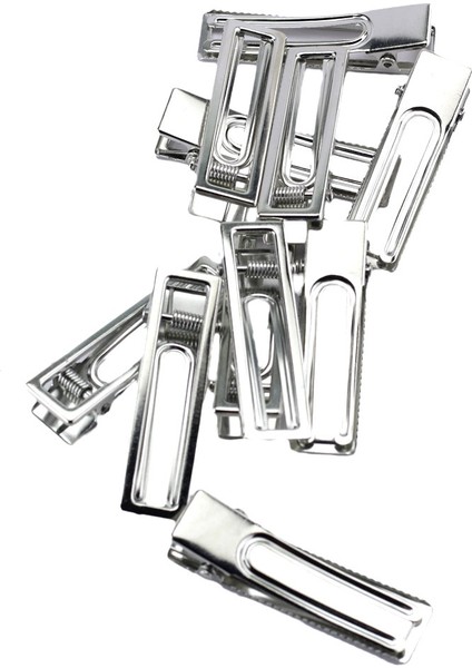 Metal Toka Epoksi Tokası Köşeli Model (4 Adet) Gümüş