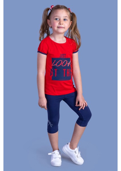 Toontoy Kız Çocuk Taytlı Takım