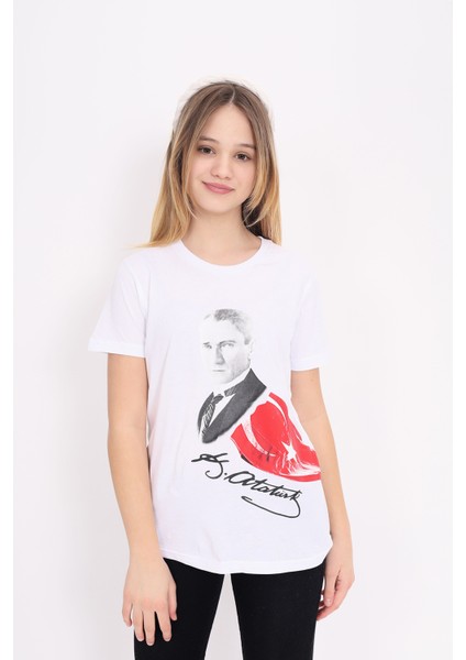 Toontoy Unisex Çocuk Atatürk Baskılı Tişört indirimleri