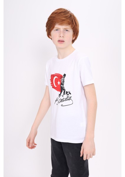 Toontoy Unisex Çocuk Atatürk Baskılı Tişört fiyatları