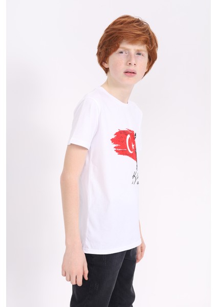 Toontoy Unisex Çocuk Atatürk Baskılı Tişört modelleri