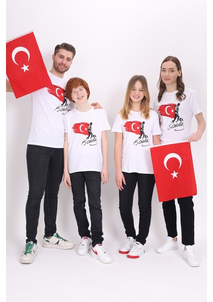 Toontoy Unisex Çocuk Atatürk Baskılı Tişört indirimleri