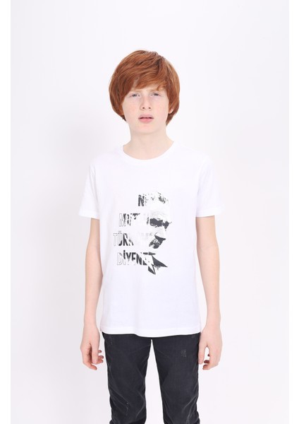 Toontoy Unisex Çocuk Atatürk Baskılı Tişört